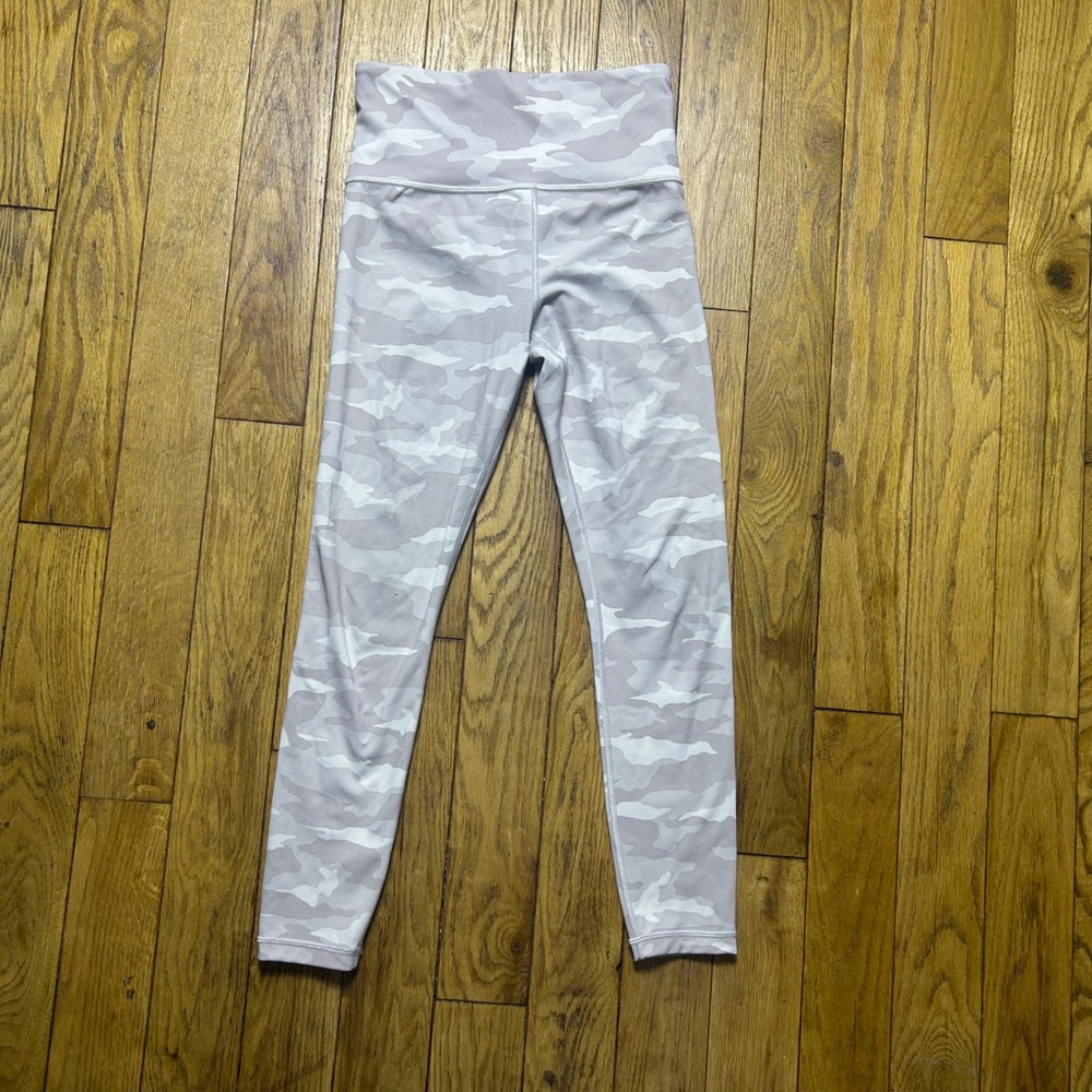 Athleta Elation 7/8 Tight Camo Lavender‎ Gray High Rise Leggings  XS